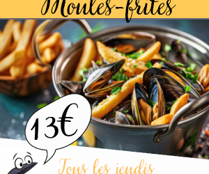 affiche moules frites